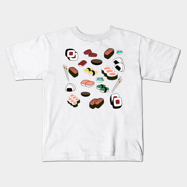 Sushi Kids T-Shirt by smoochugs